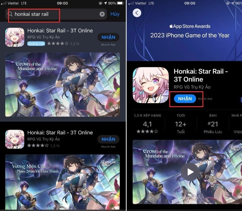 Tải Honkai Star Rail trên iOS nhanh chóng qua App Store hoặc đổi vùng tài khoản Apple ID.