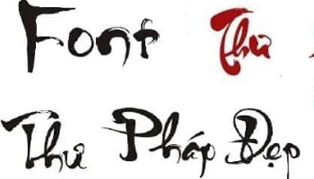 Font Thư pháp - Bộ font chữ thư pháp Tiếng Việt